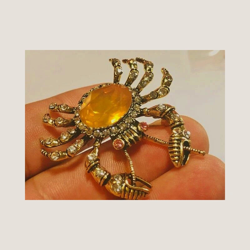 Yellow brooch