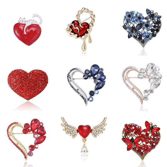 Heart brooch