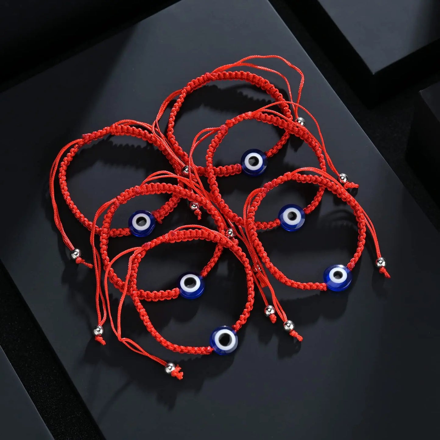 Red string evil eye bracelet