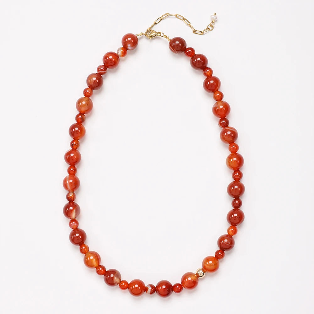 Red stone necklace