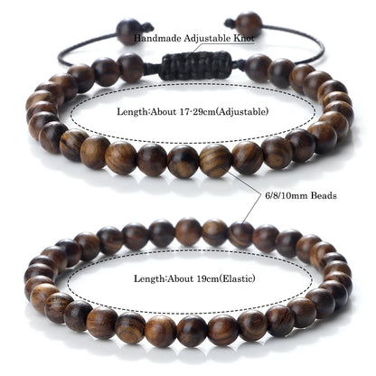 Wooden bead bracelet