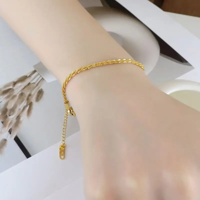 Gold bracelet chain women's