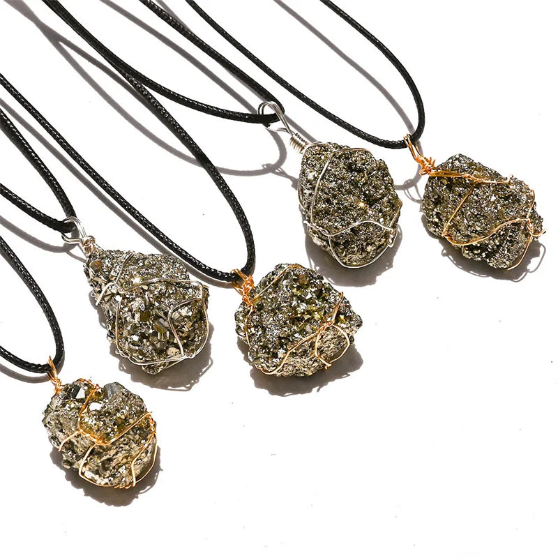 Pyrite necklace