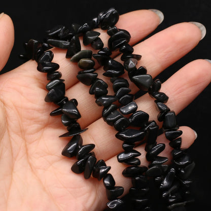 Black tourmaline beads