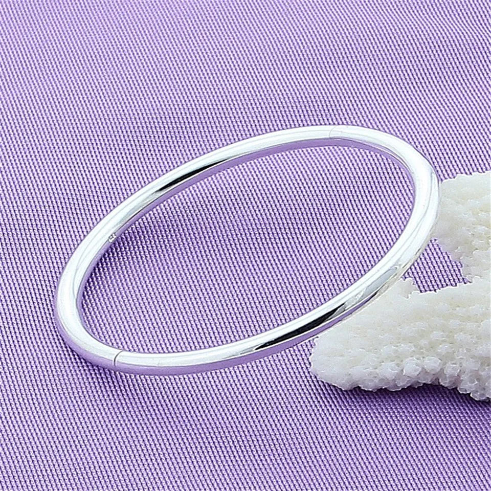 Sterling silver bangle bracelet