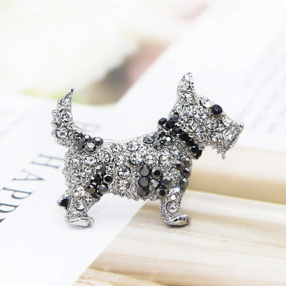 Vintage dog brooch