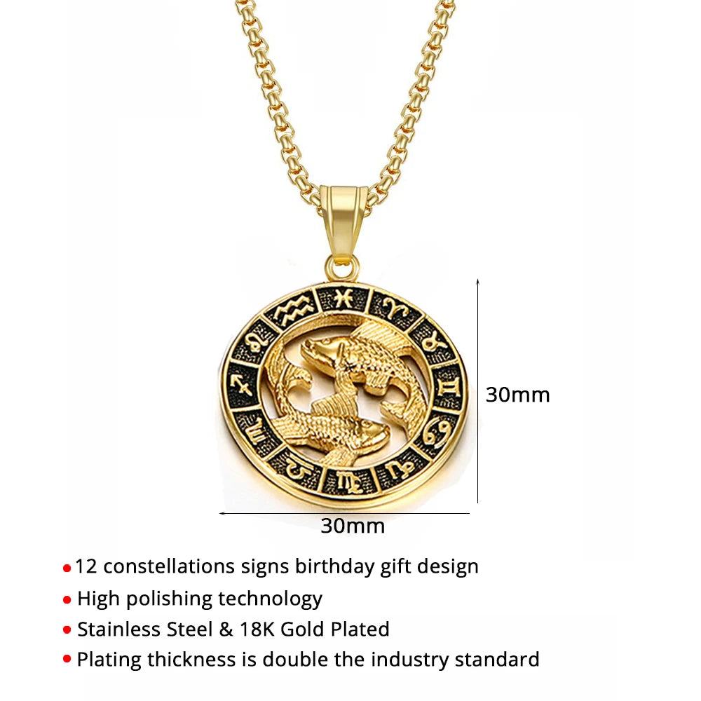 Virgo astrology necklace