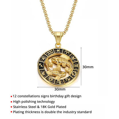 Virgo astrology necklace