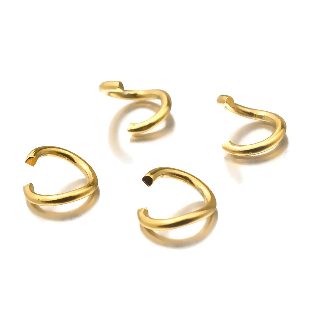 Gold jump rings