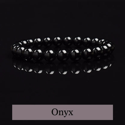 Black onyx bracelet mens