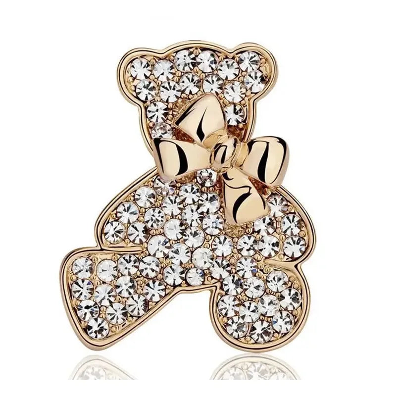 Teddy bear brooch