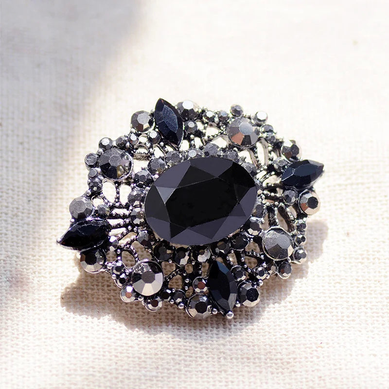 Black brooch