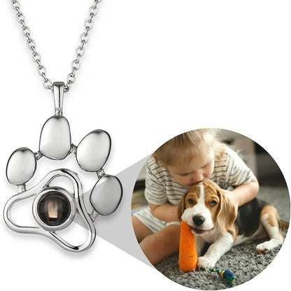 Dog memorial necklace