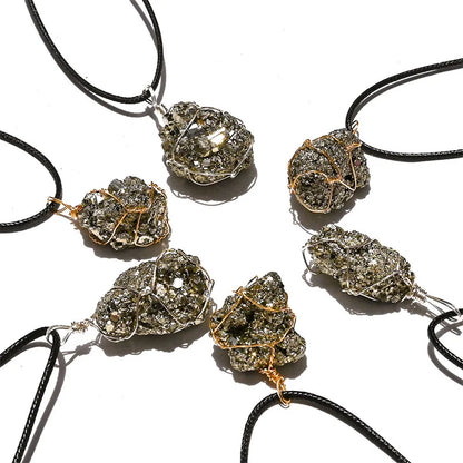 Pyrite necklace