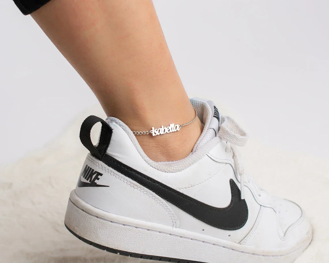 Ankle bracelet with name