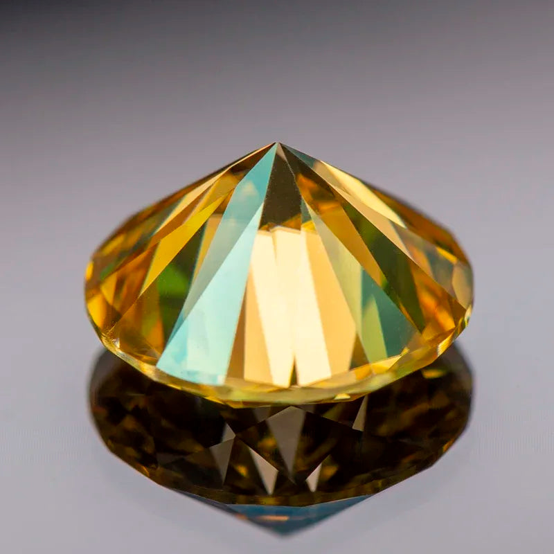 Yellow moissanite