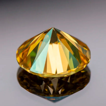 Yellow moissanite