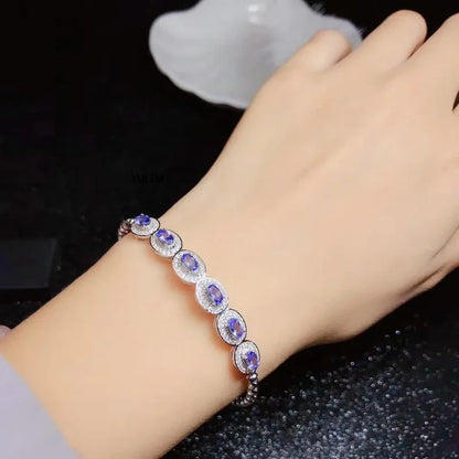 Bracelet en tanzanite