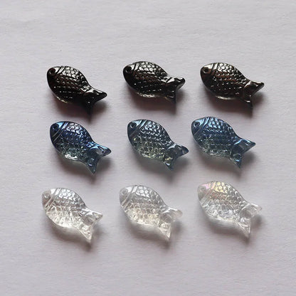 Fish glass beads