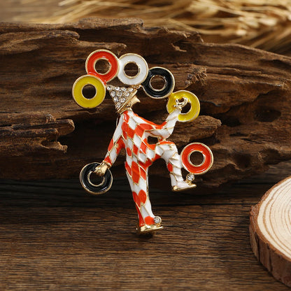 Clown brooch