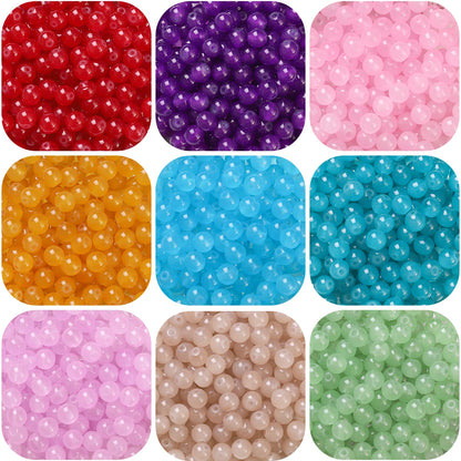 Round glass beads