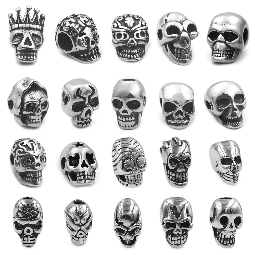 Skull beads for bracelets