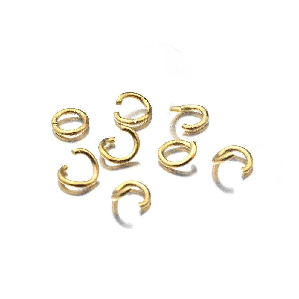 Gold jump rings