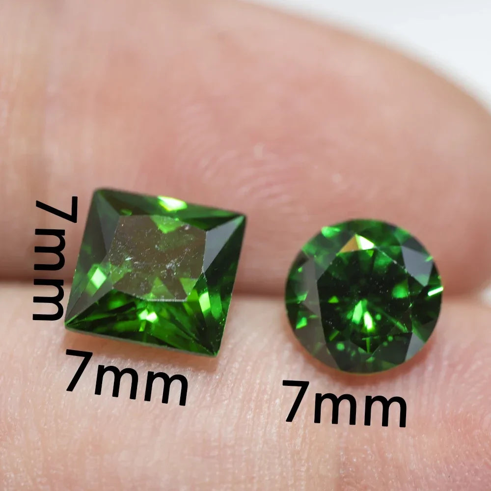 Green stones for jewelry