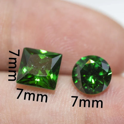 Green stones for jewelry