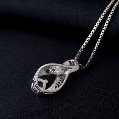 Infinity silver pendant