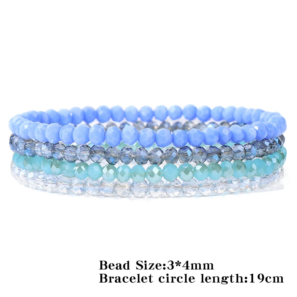 Glass beaded bracelet