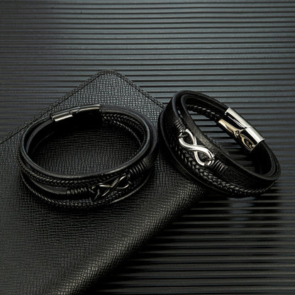 Mens infinity bracelet