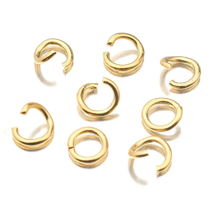 Gold jump rings