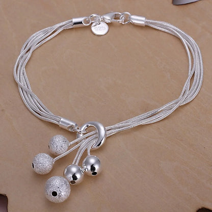 Sterling silver chain bracelet