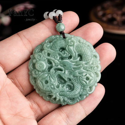 Jade pendant with dragon