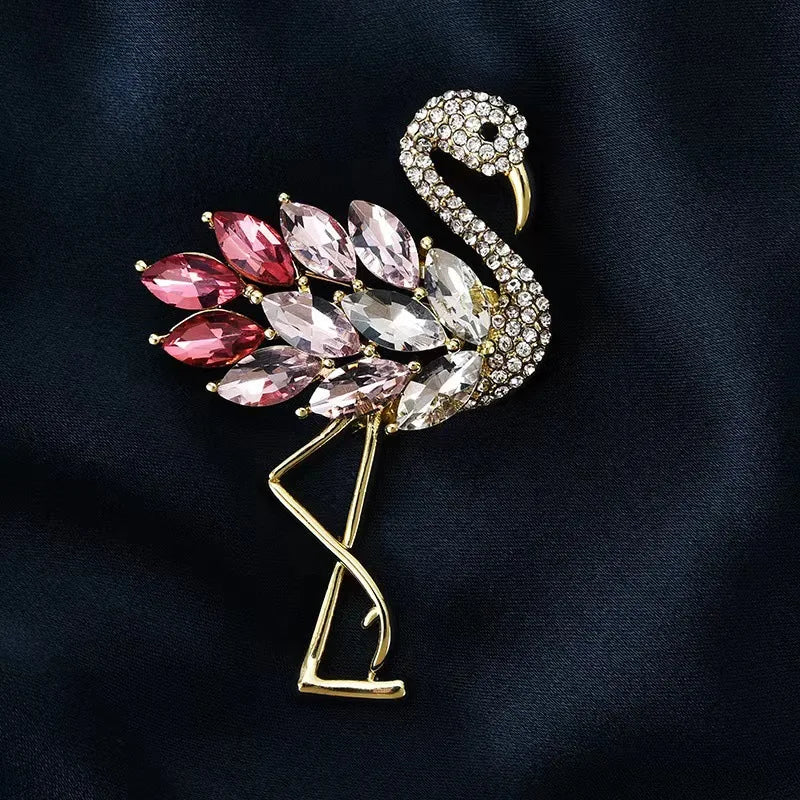 Flamingo brooch