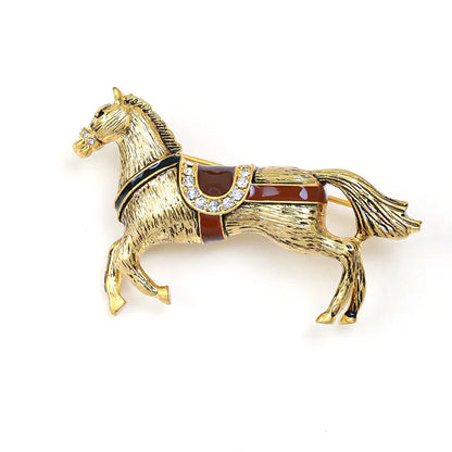 Horse brooches and pins