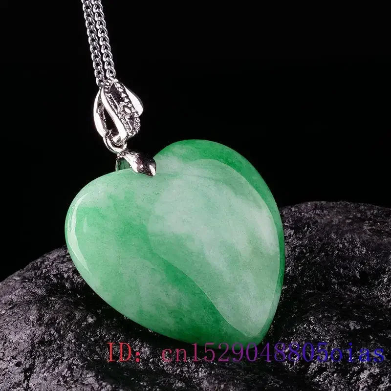 Jade heart necklace