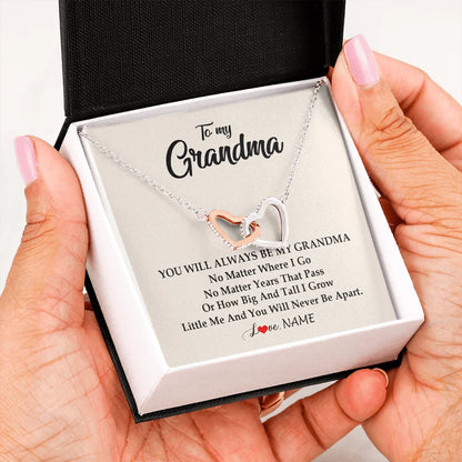 Grandmother granddaughter necklace