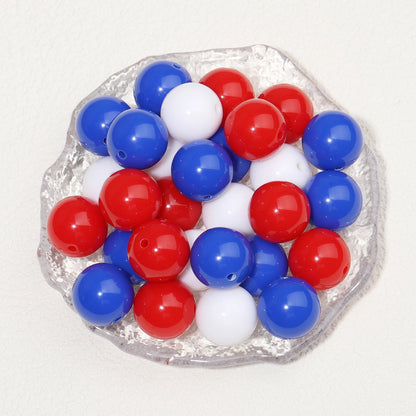 Red white blue beads