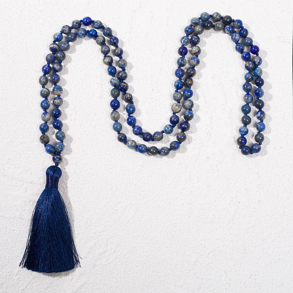 Lapis lazuli bead necklace