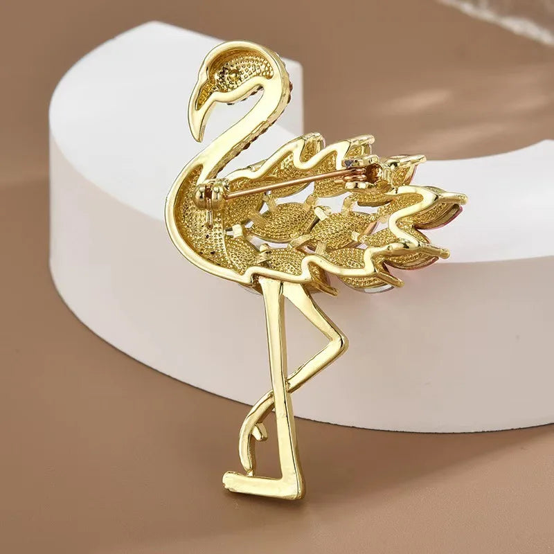 Flamingo brooch