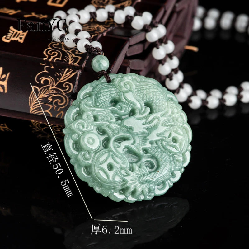 Jade pendant with dragon