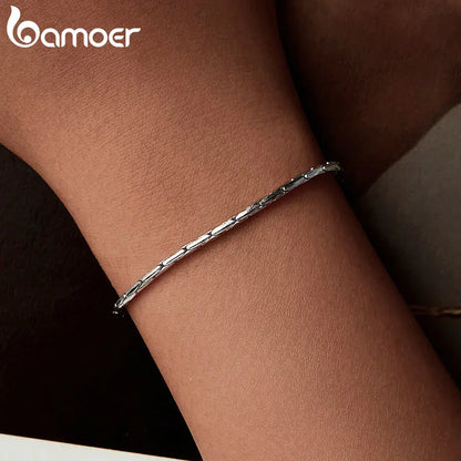 Silver stretch bracelet