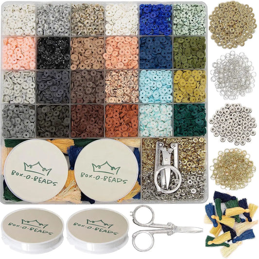 Clay bead bracelet making kit