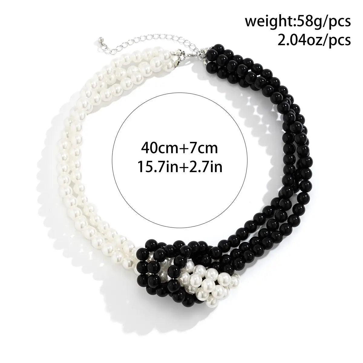 Black and white necklace