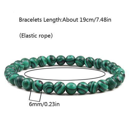 Green bead bracelet