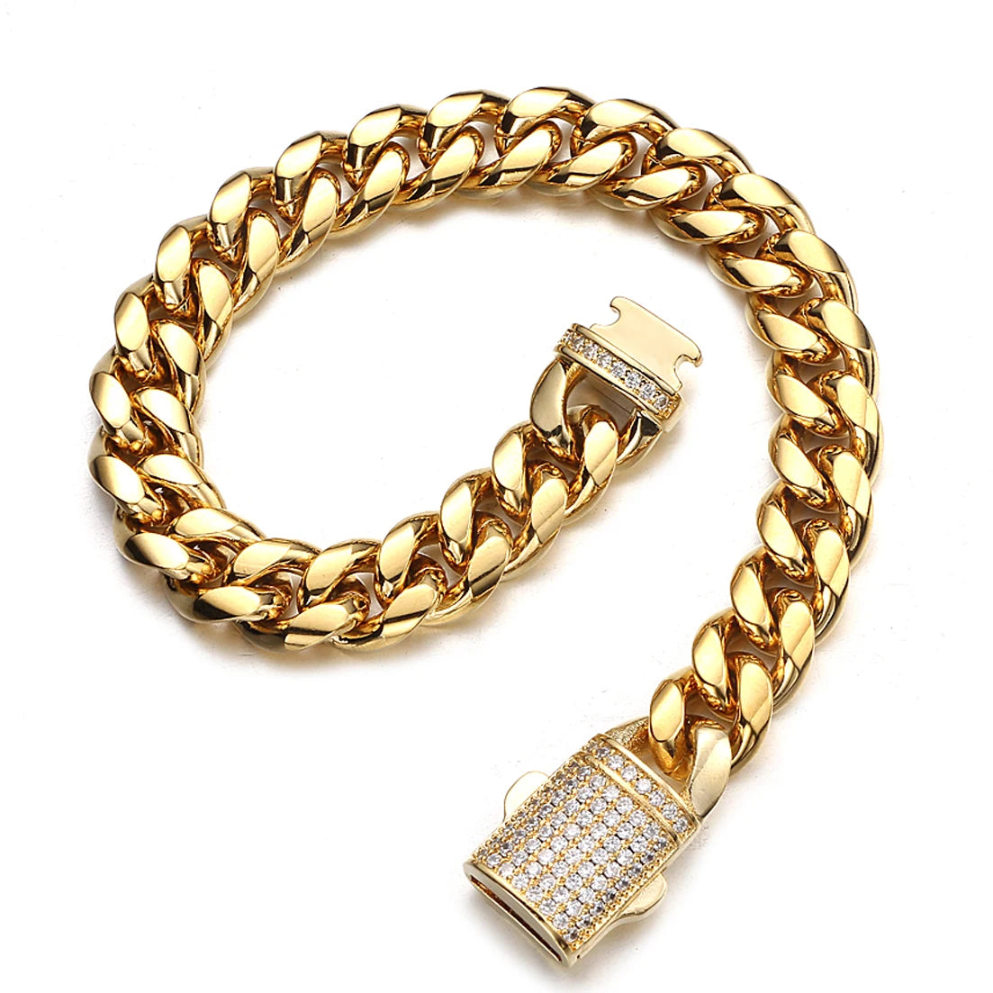 Figaro gold bracelet