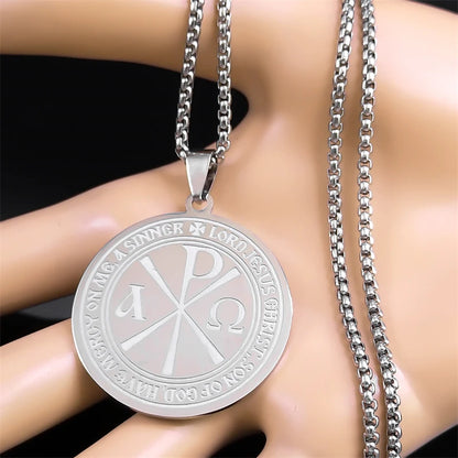 Chi rho necklace