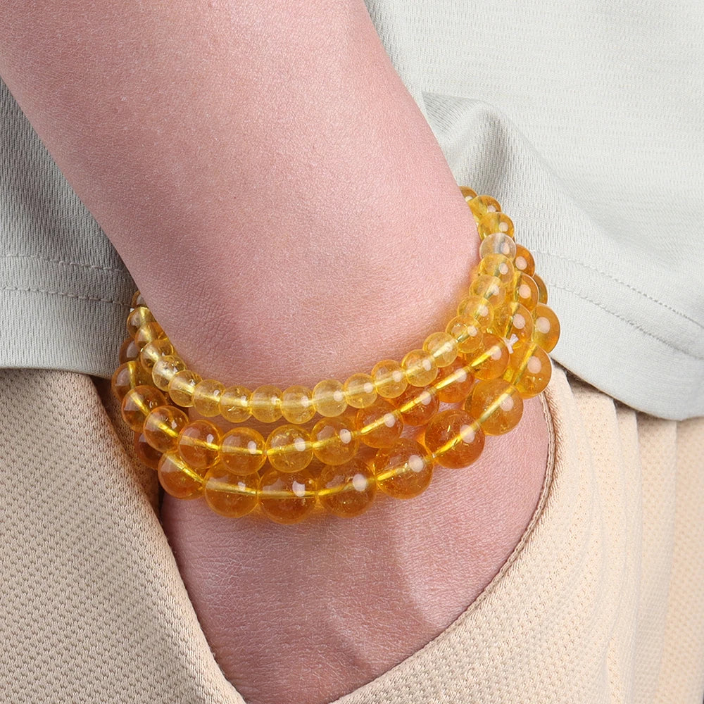 Citrine crystal bracelet